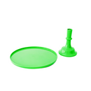 Bright Kelly Green Melamine Pedestal Cake Stand | Cupcake & Dessert Display
