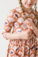 SALE Hocus Pocus 3/4 Sleeve Pocket Twirl Dress