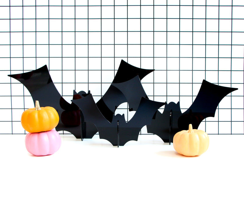 Black acrylic bats