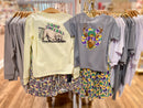 Mardi Gras Camo Deer on Gray Short Sleeve T-Shirt