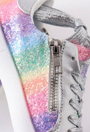Rainbow star glitter sneaker (toddler to big kids)