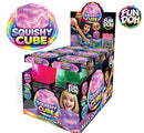 Fun Doh Squishy Sparkle Cube Fidget Toy – Viral Sensory Squish Toy