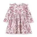 Floral Tapestry Twirl Dress-Bamboo Baby Girl