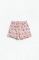 Girls Plush Lavender Teddy Bear Lounge Shorts | Cozy Boutique Loungewear – Bossier City Louisiana
