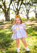 Duck, Duck, Ghost! Smocked Halloween Outfit – Custom Smocked Dress for Baby & Toddler Girls