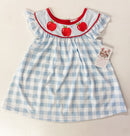 Back to School Blue Gingham Apple Collection | Girls Dress, Girls Short Set & Boys Short Set | Bossier City, LA