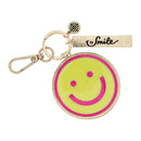 Smiley Face Keychain | Neon Smiley Backpack Charm with Smile Tag | Bossier City, LA