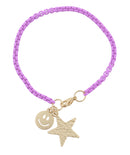 Purple Box Chain Bracelet
