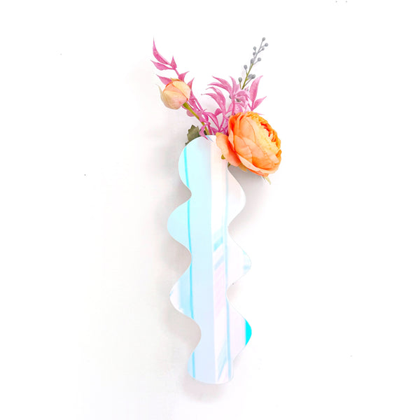 Iridescent squiggle propagation planter and bud vase