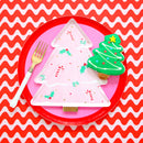 Pink tree dessert plate