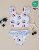 Two Piece Swimsuit | Blue Cherry