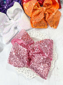 6.5" Sequin Texas Size Hair Bows | Alligator Clip