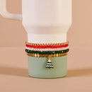Tumbler Bracelet Stack – Christmas Tree Holiday Tumbler Accessories