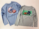 Football Helmet Performance Long Sleeve Shirt