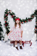 Merry & Bright 3/4 Sleeve Pocket Twirl Dress