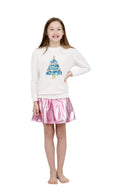 Metallic Skort in Light Pink