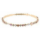 Pink Stone Bangle Bracelet