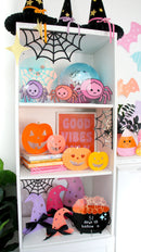 Iridescent black cauldron dry memo board Halloween decor