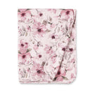 Watercolor Floral Baby Stroller Blanket - Bamboo