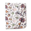 Farmer's Market Baby Stroller Blanket - Soft Bamboo
