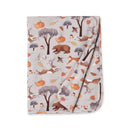 Forest Frolic Stroller Blanket - Soft Bamboo Baby Throw