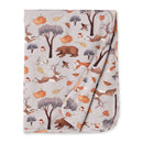 Forest Frolic Stroller Blanket - Soft Bamboo Baby Throw