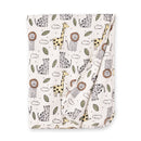 Safari Snuggles Bamboo Baby Stroller Blanket Jungle