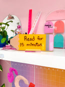 Dry erase pencil name plaques