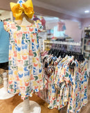 BARNYARD BABE DRESS | Girls Farm Print Dress in Bossier City, LA