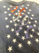 Boys Navy Patriotic Baseball Stars Tee