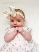 Wee Ones Add-A-Bow Baby Headbands – Interchangeable Elastic Hair Bow Bands 2-Pack
