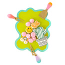 Turquoise and Lime Wavy tray