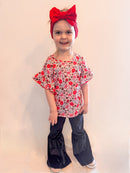 Coffee and cake pops ruffle top