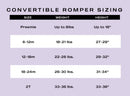 Anna Ruffled Convertible Romper – Bamboo Poppy Footie/Romper