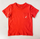 Boys Red Baseball Pima Cotton Tee