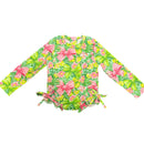 Tropical bows rash guard Swimsuit