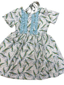 Baby Blue Shrimp Ruffle Dress