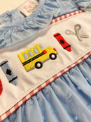 Back to School Swiss Dot Collection | Girls Dress, Girls Short Set & Boys Short Set | Bossier City, LA