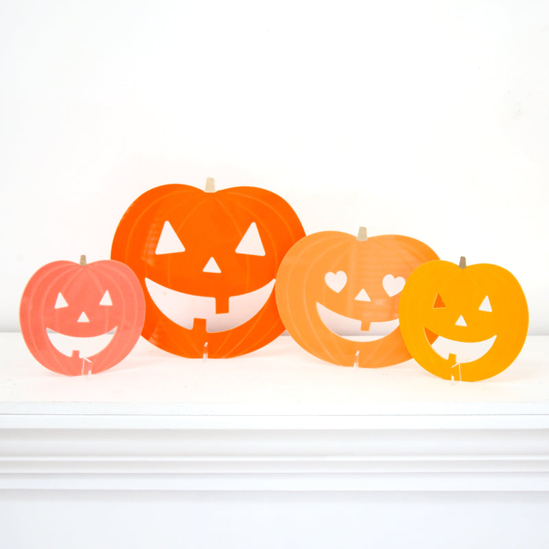 Acrylic Jack o’Lanterns - orange set