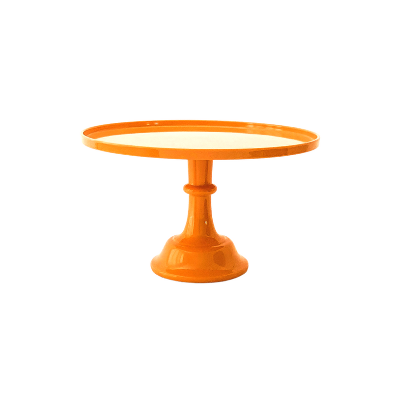 Orange Melamine Pedestal Cake Stand