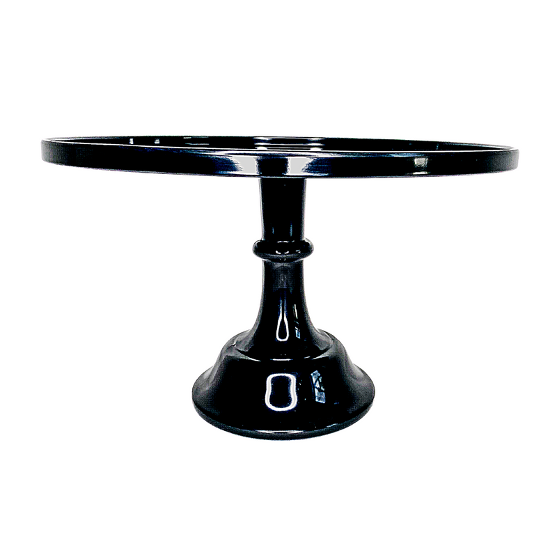 Black Melamine Pedestal Cake Stand