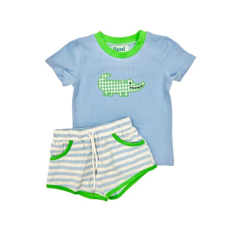 PRE ORDER - Hazel Blue Blue Later Gator Short Set