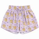 Purple & Gold Butterfly Shorts | Girls Game Day Boutique Shorts