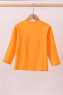 Premium Orange Tennessee puppy applique top