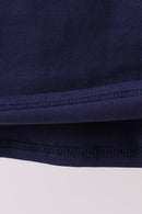 Premium Navy Auburn tiger applique top