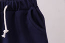 Premium Navy drawstring shorts