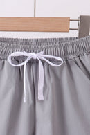 Light grey pocket performance shorts