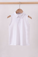 White everyday Collared Tank