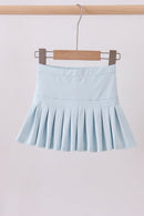 Sky pleated skort