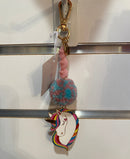 Unicorn Pom Pom Keychain | Girls Unicorn Backpack Charm | Bossier City, LA